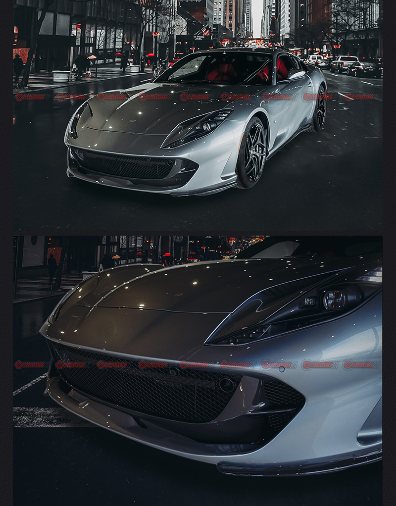 فتحة تهوية المصد الأمامي لسيارة فيراري 812