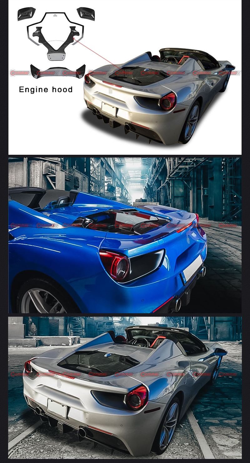 غطاء محرك فيراري 488 كابريستو