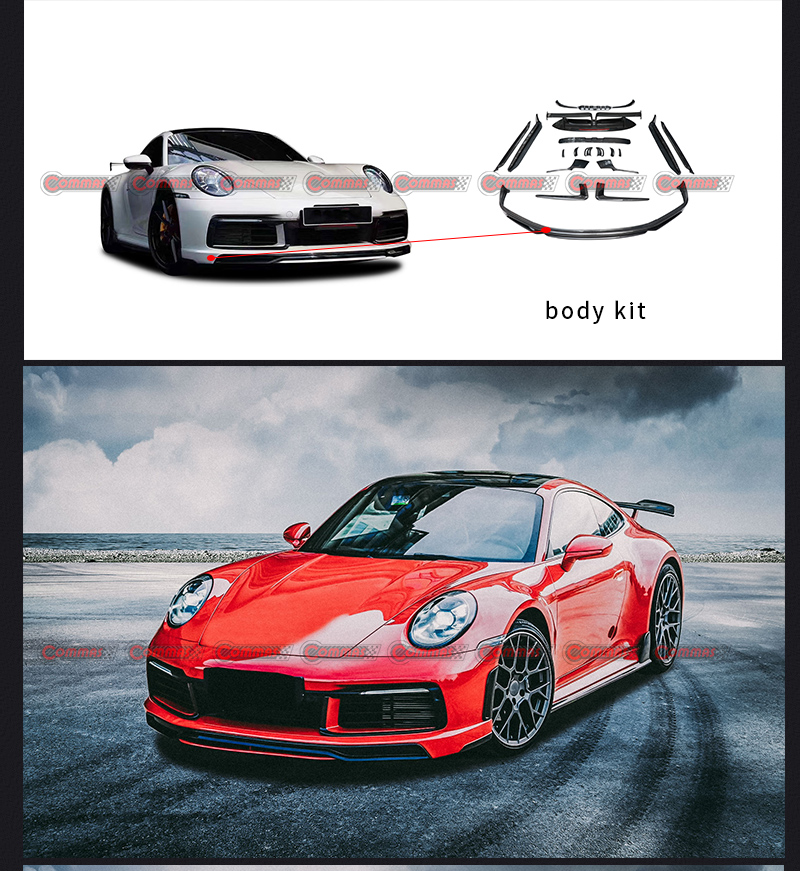 طقم هيكل بورش 992 techart