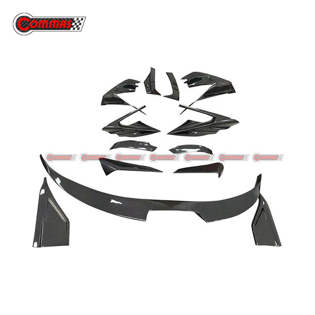 طقم هيكل فيراري إف 8 مانسوري من ألياف الكربون الجافة