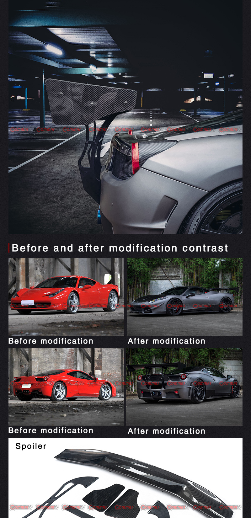 جناح خلفي F458 SVR