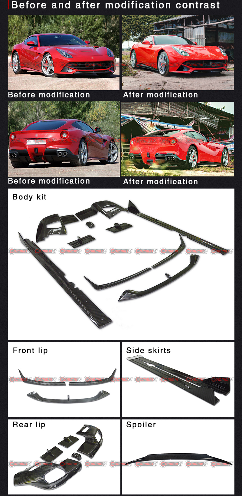 Revozport Style Bodykit لسيارة فيراري F12