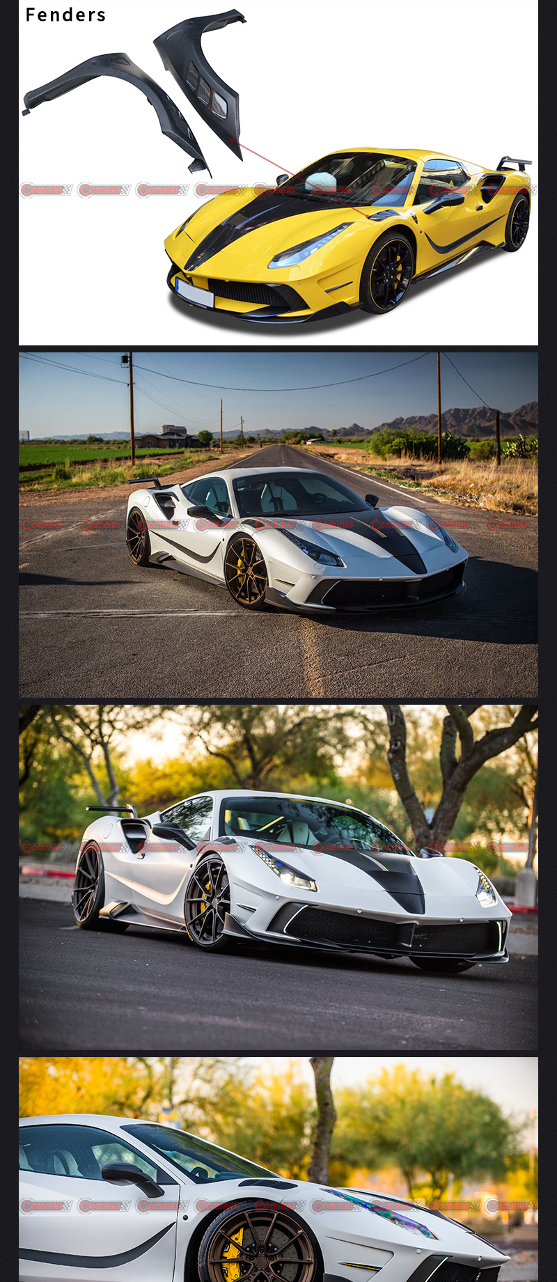 مصدات فيراري 488 منصوري