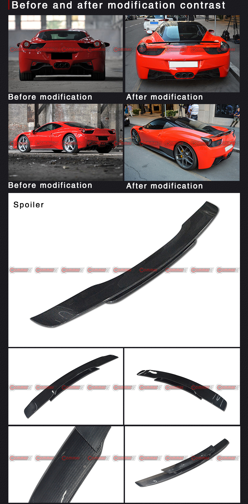 فيراري 458 نوفيتيك جناح خلفي