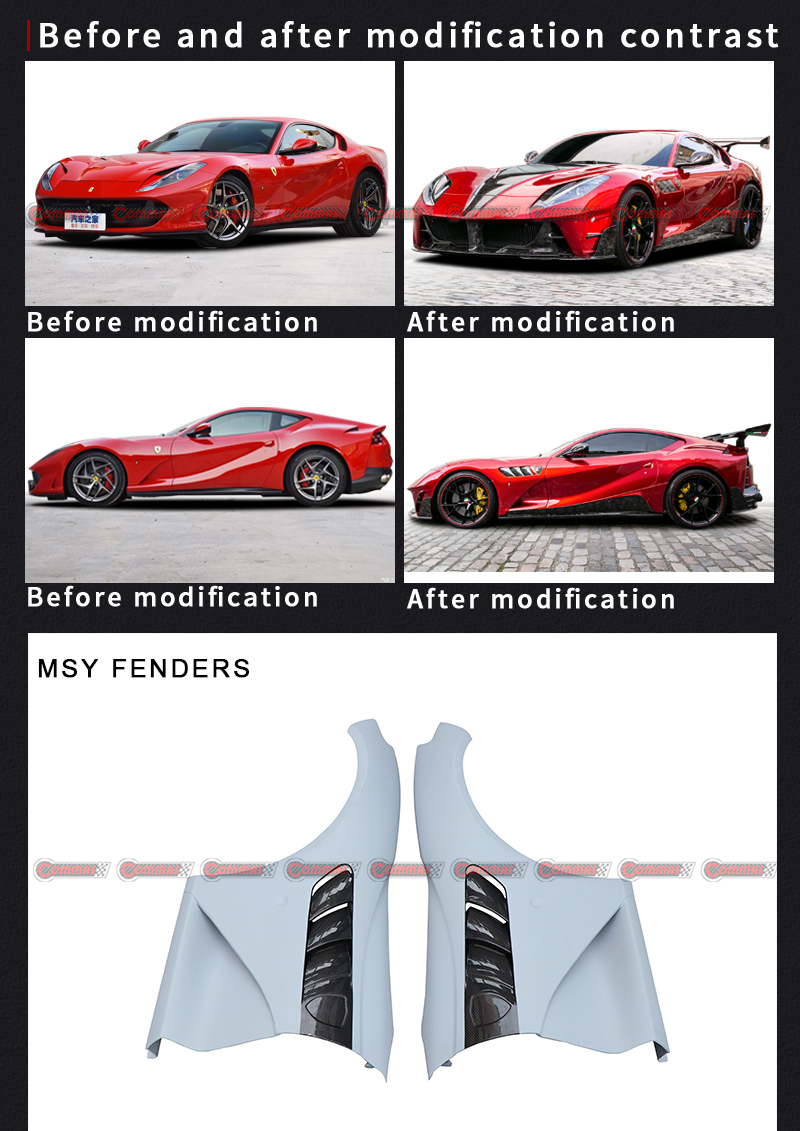 فيراري 812 مانسوري التنانير الجانبية