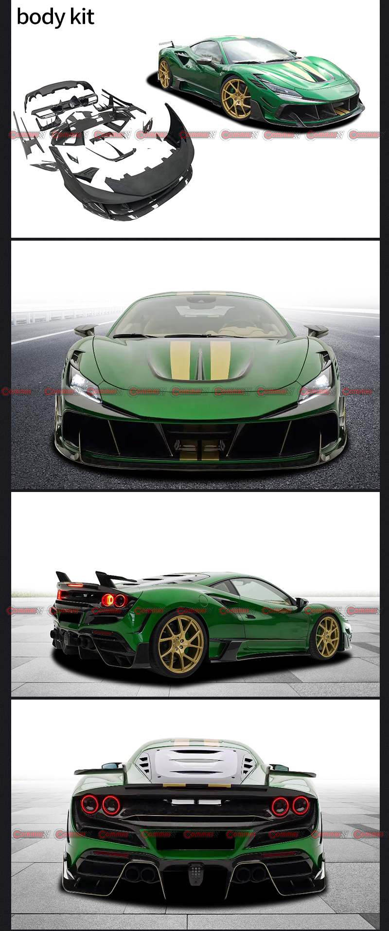 طقم هيكل منصوري لفيراري F8