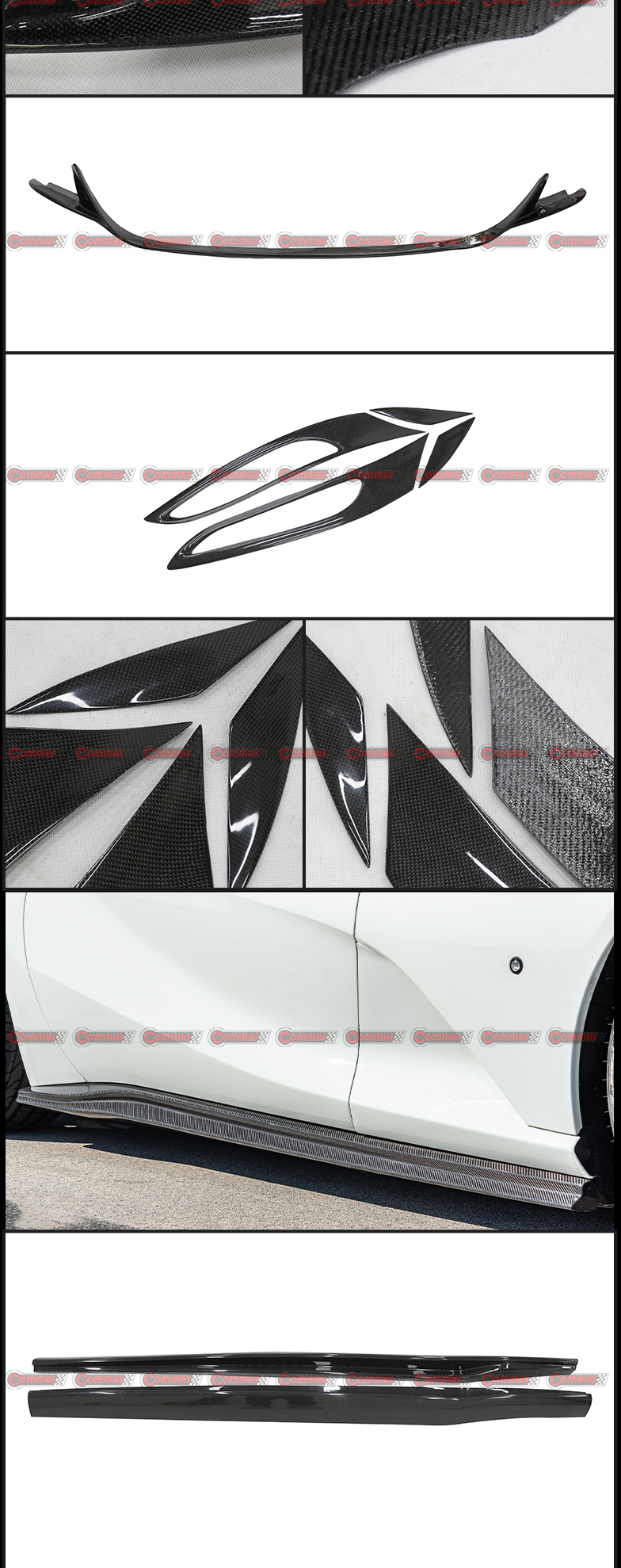 أطقم هيكل من ألياف الكربون الجافة من طراز Novitec لسيارة فيراري 812