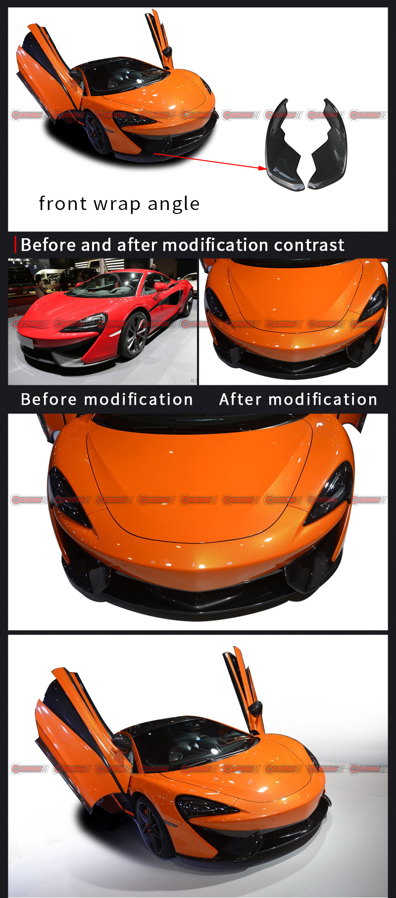 زاوية التفاف المصد الأمامي