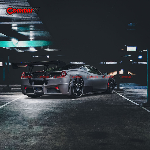 سبويلر خلفي من ألياف الكربون طراز SVR لسيارة فيراري 458