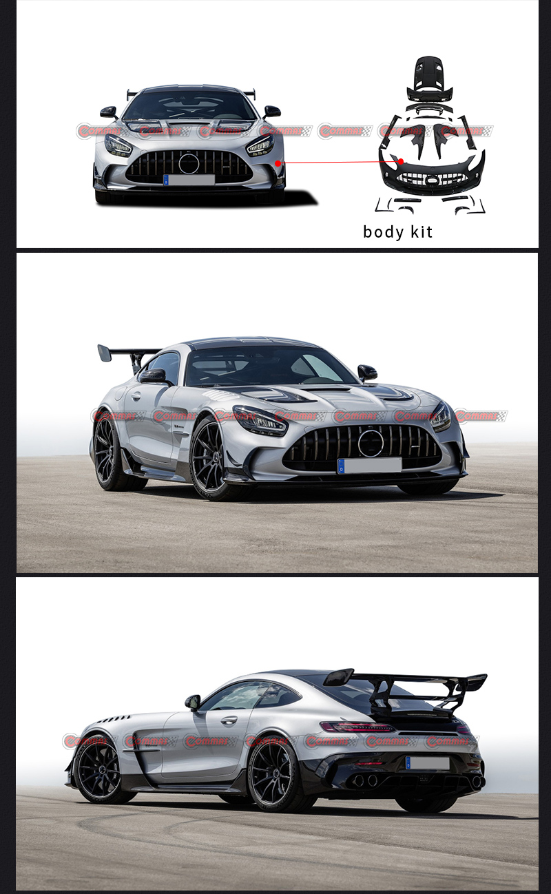 طقم هيكل مرسيدس بنز AMG GT من السلسلة السوداء