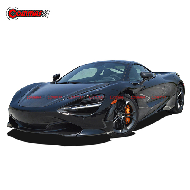 غطاء المحرك الأمامي من ألياف الكربون الجافة طراز OEM لسيارة ماكلارين 720S