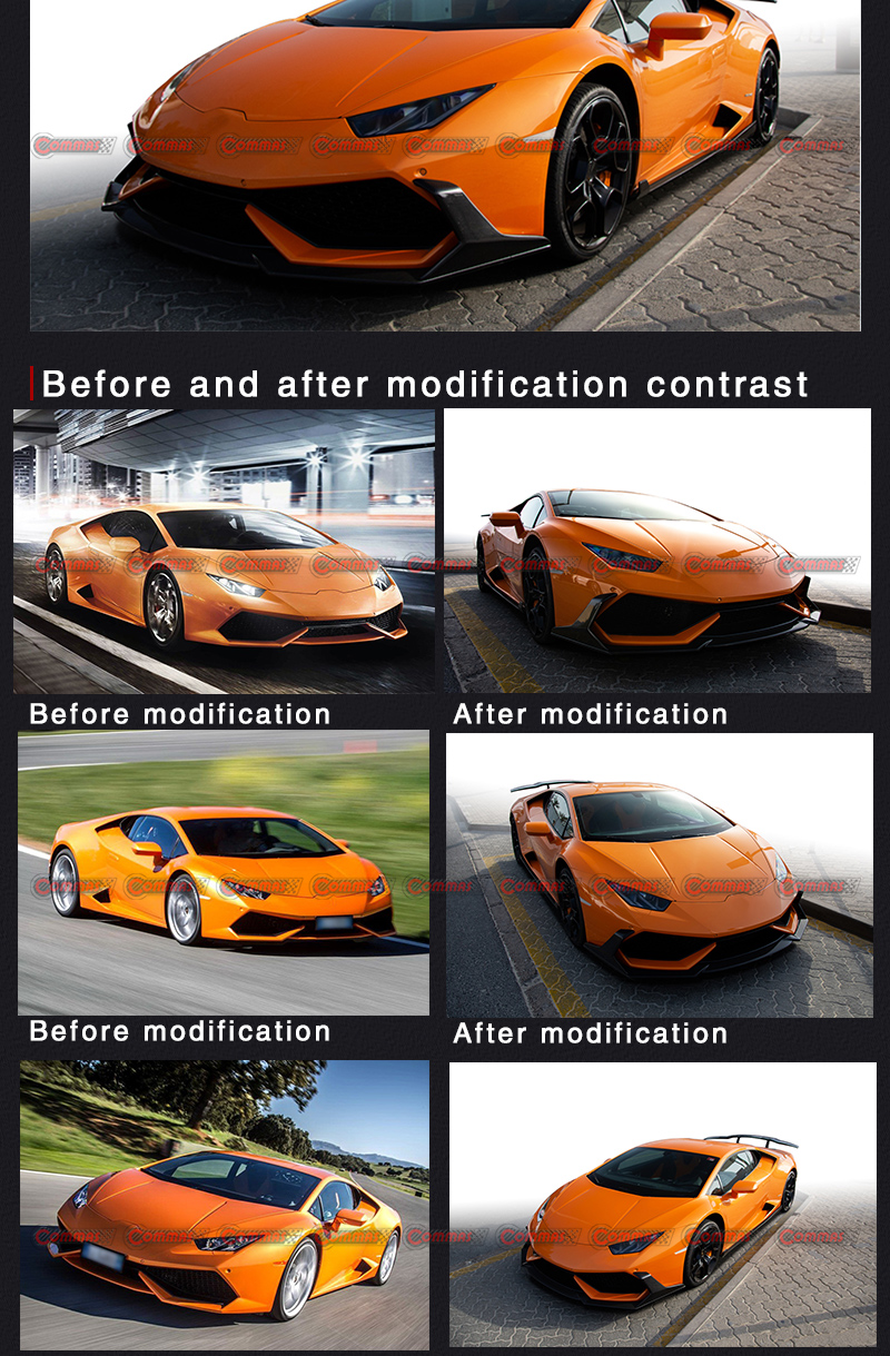 لامبورغيني هوراكان Lp610 الشفة الأمامية من ألياف الكربون