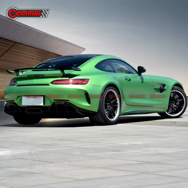 موزع شفة المصد الخلفي من ألياف الكربون طراز GTR لسيارة Mercedes Benz AMG GT GTS