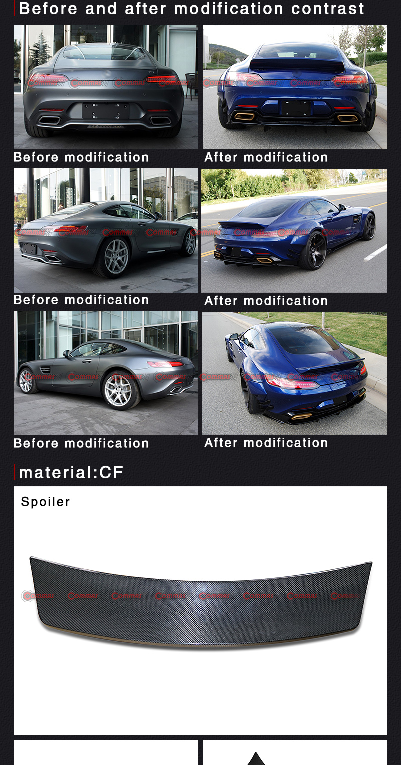 جناح خلفي طراز PD لسيارة مرسيدس بنز AMG GT