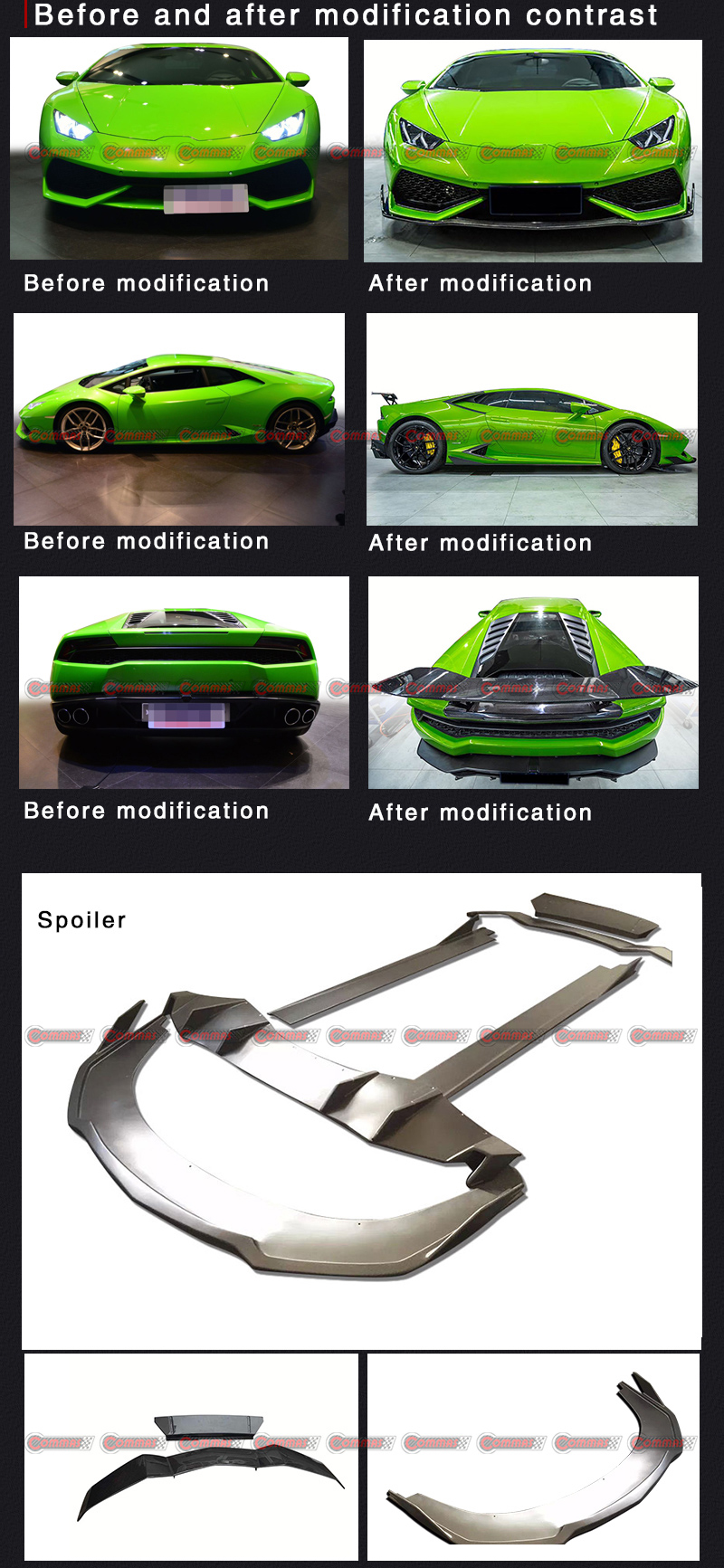 طقم الجسم لامبورغيني هوراكان LP610