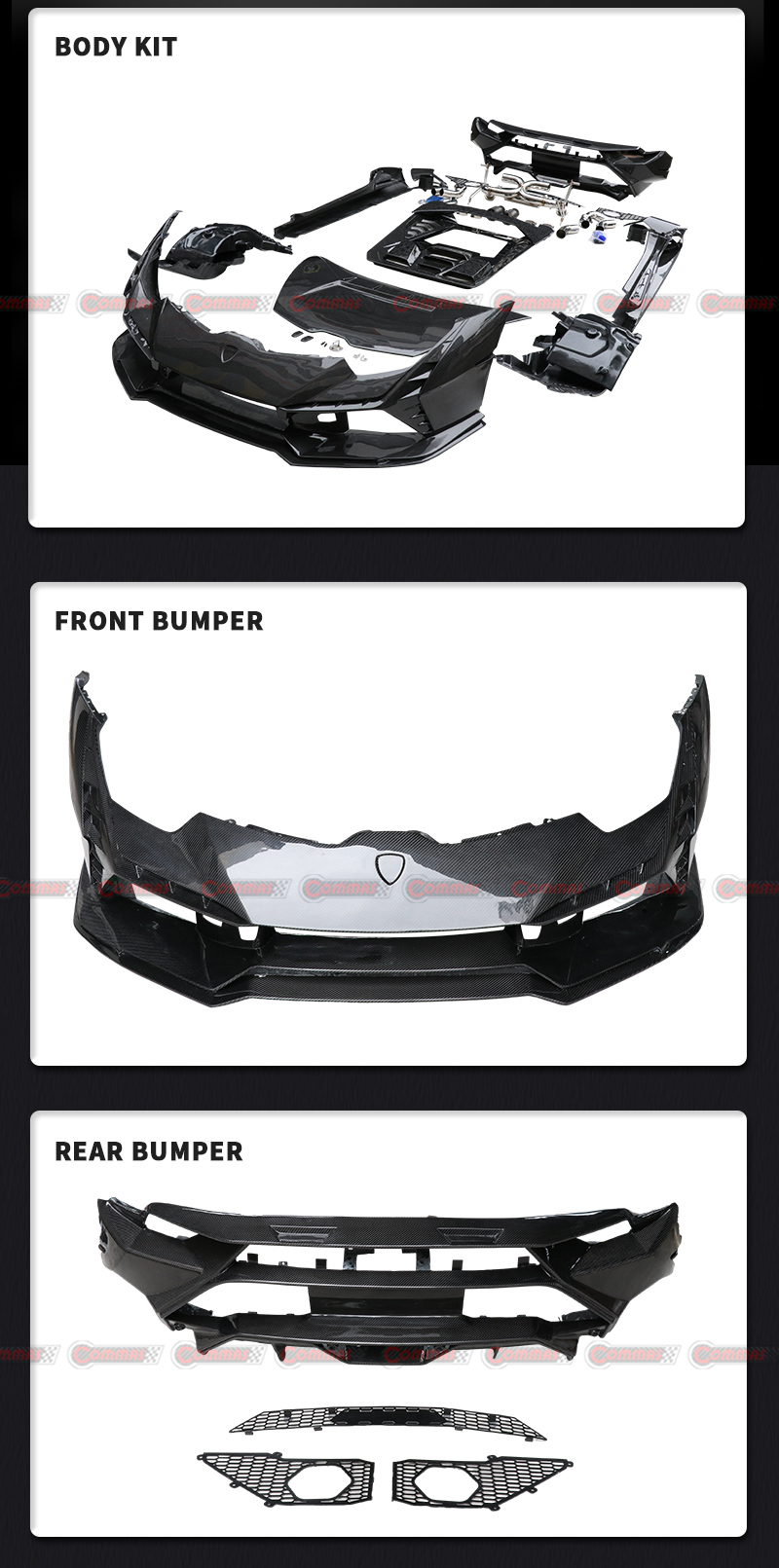 طقم هيكل تكنيكا لسيارة لامبورجيني هوراكان