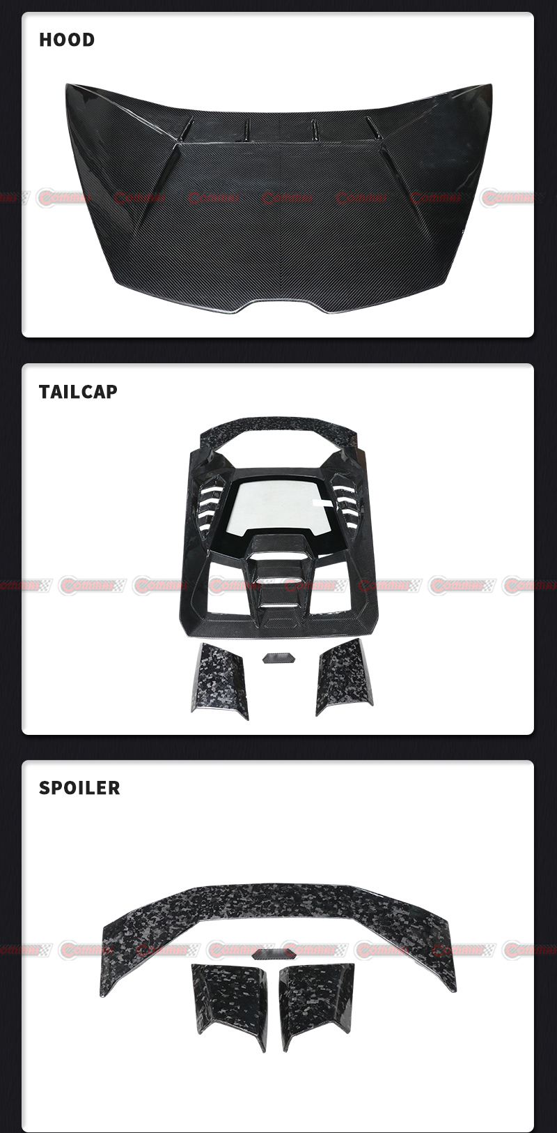 طقم هيكل تكنيكا لسيارة لامبورجيني هوراكان