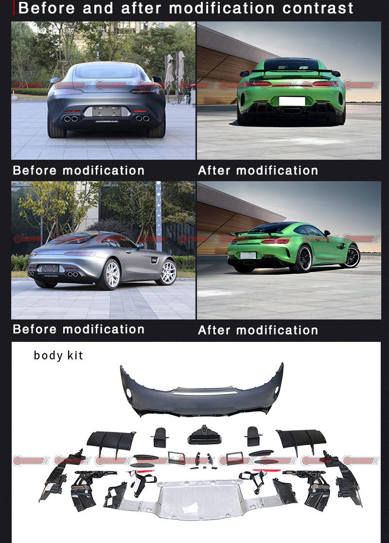 المصد الخلفي طراز GTR لسيارة مرسيدس بنز AMG GT