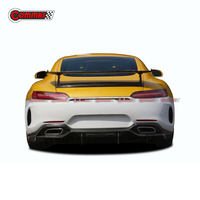 IMP نمط ألياف الكربون شفة ممتصة للصدمات خلفية الناشر لمرسيدس بنز AMG GT GTS GTR