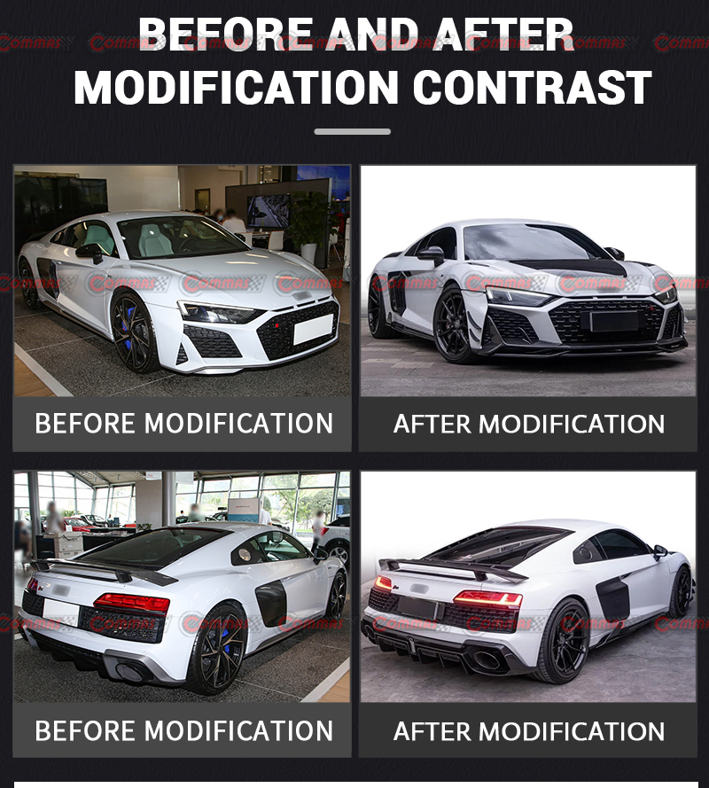 طقم هيكل أودي R8 من ألياف الكربون