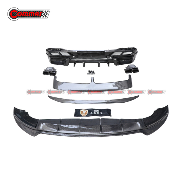 طقم هيكل من ألياف الكربون طراز Larte لسيارة Mercedes Benz GLE SUV