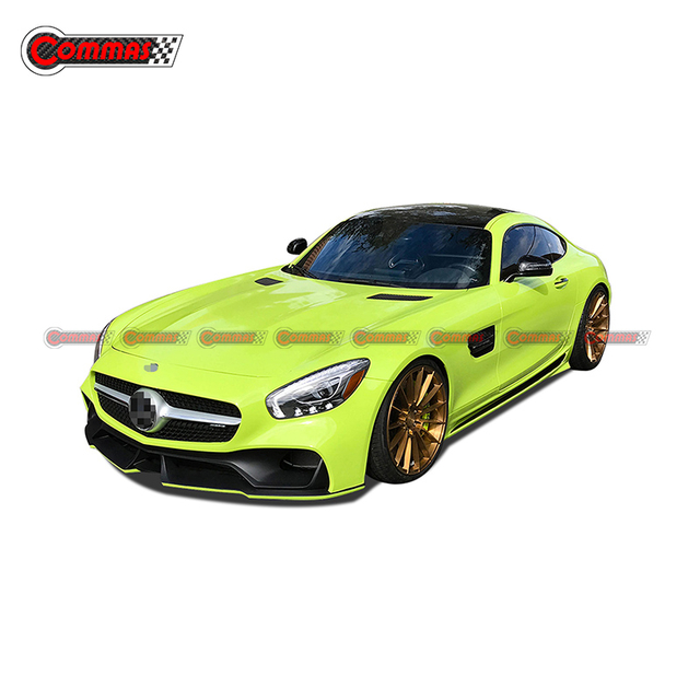 طقم هيكل من ألياف الكربون طراز والد لسيارة مرسيدس بنز AMG GT GTS