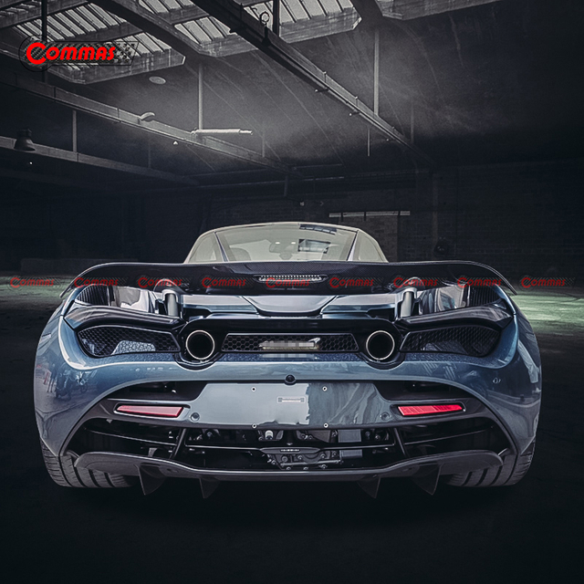 جناح سبويلر خلفي من ألياف الكربون طراز OEM لسيارة ماكلارين 720S