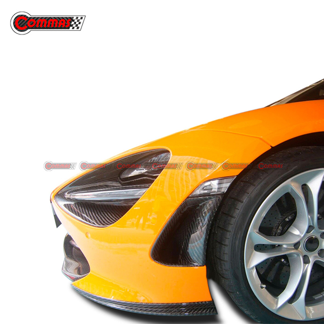 OEM نمط ألياف الكربون المصد الأمامي الفاصل Canards لـ Mclaren 720S