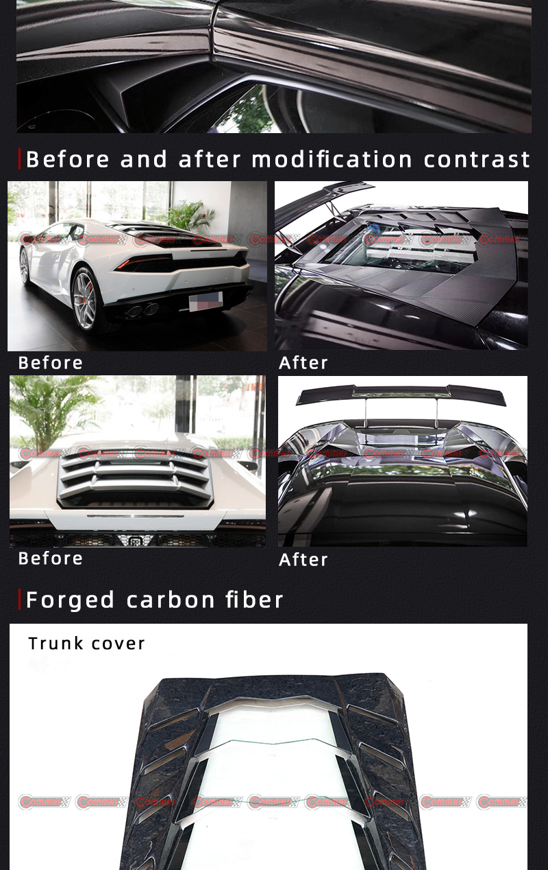 غطاء محرك السيارة لامبروغيني هوراكان منصوري