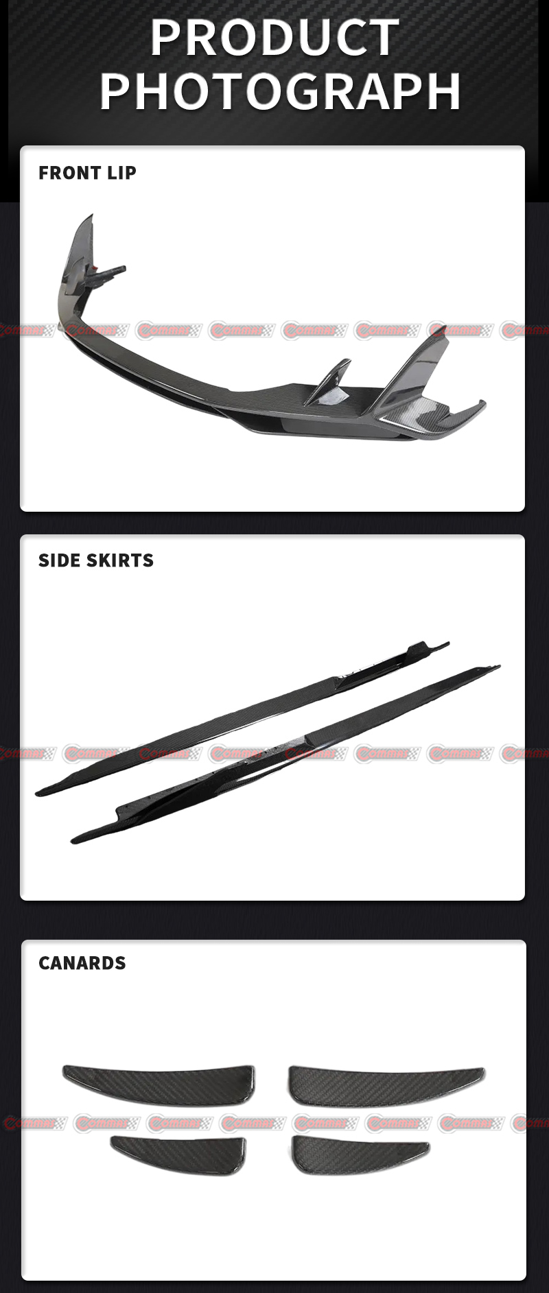 طقم هيكل أودي R8 من ألياف الكربون