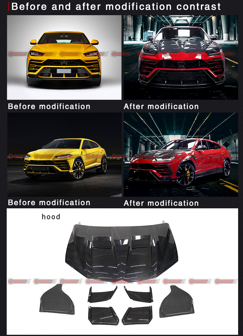 غطاء محرك طراز Topcar لامبورغيني أوروس