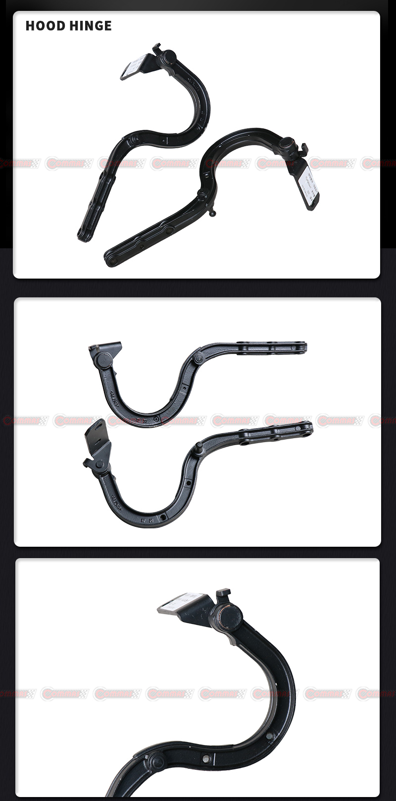 غطاء غطاء محرك السيارة ماكلارين 720S، مفصلات تصنيع المعدات الأصلية