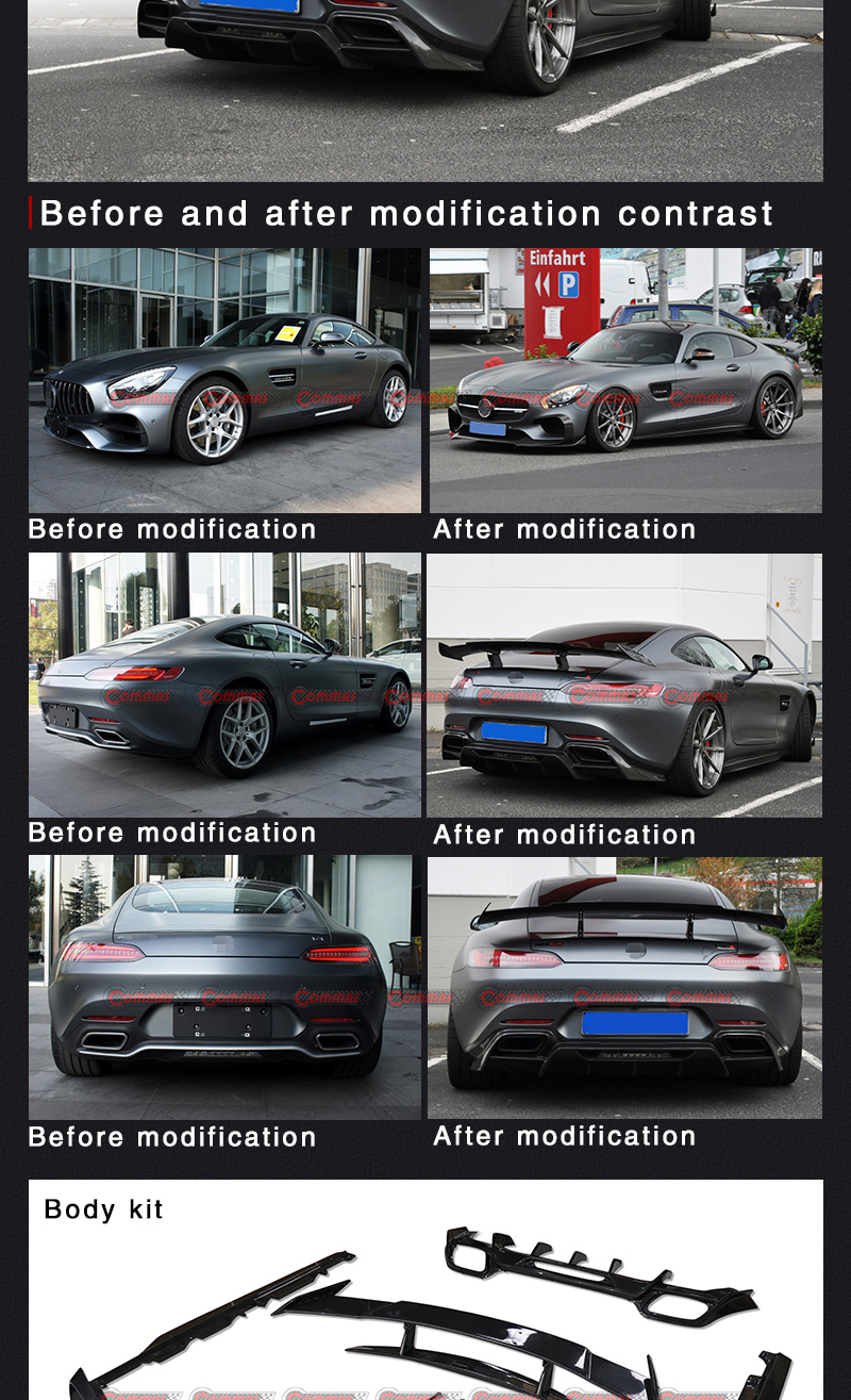 طقم هيكل Renntech لسيارة AMG GT