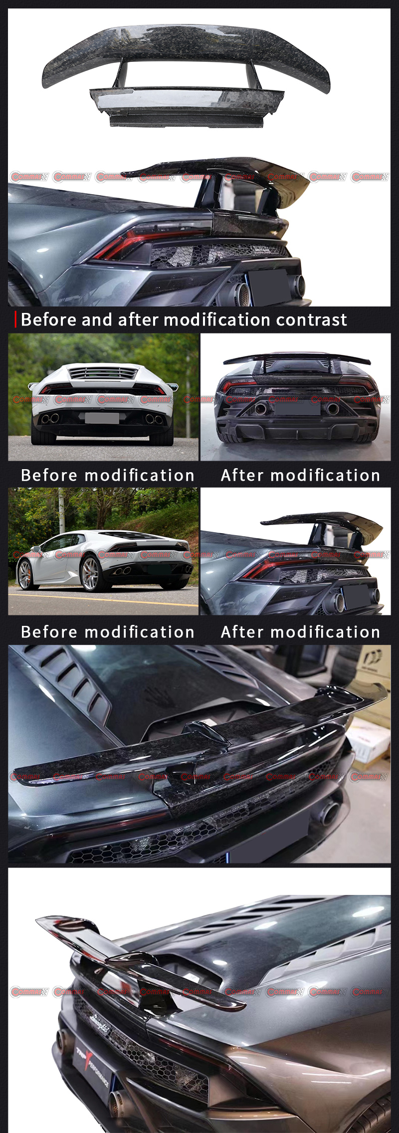 الجناح الخلفي لامبورغيني هوراكان LP610 بيرفورمانتي